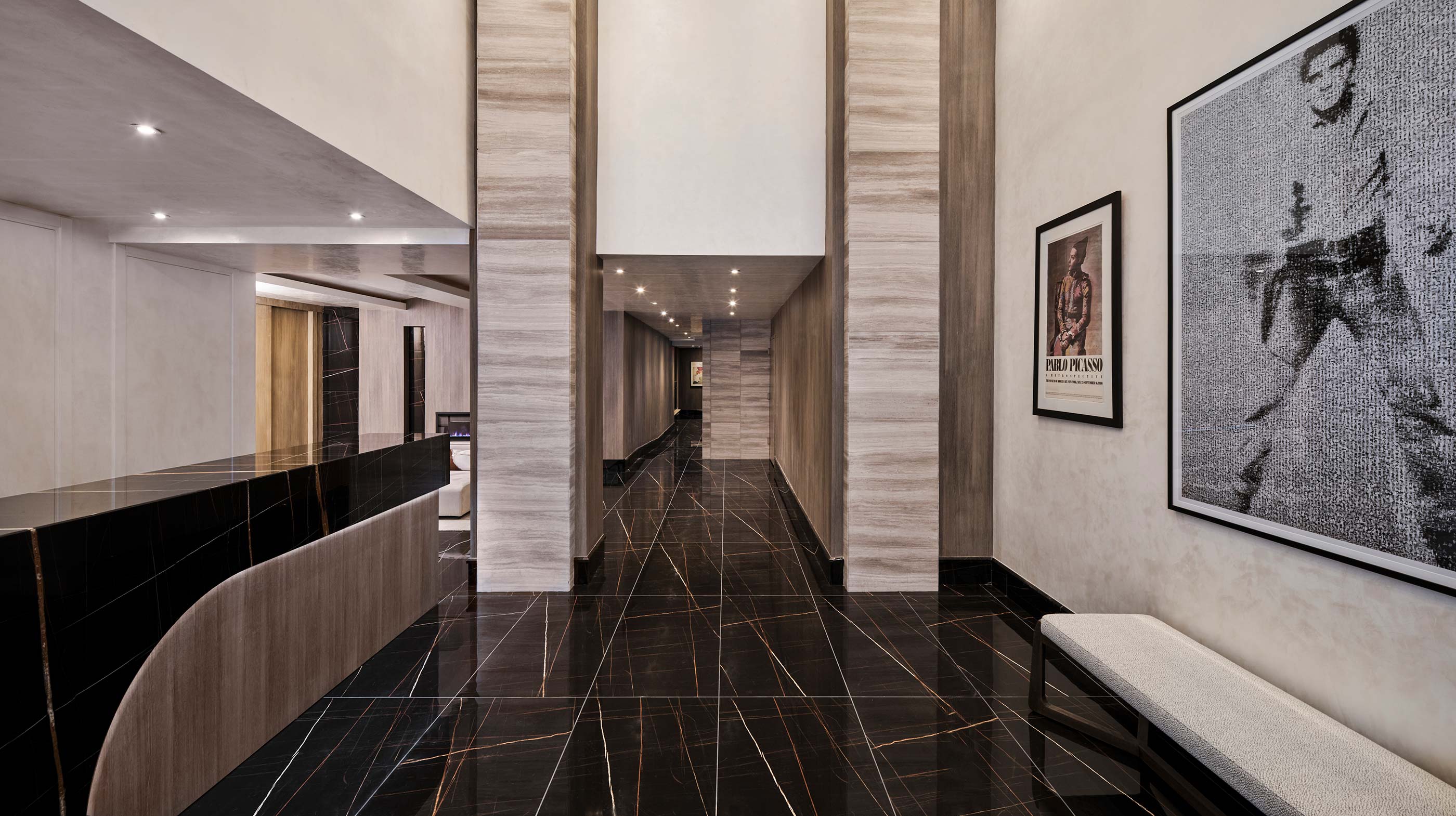 Lobby area of Archive Lofts